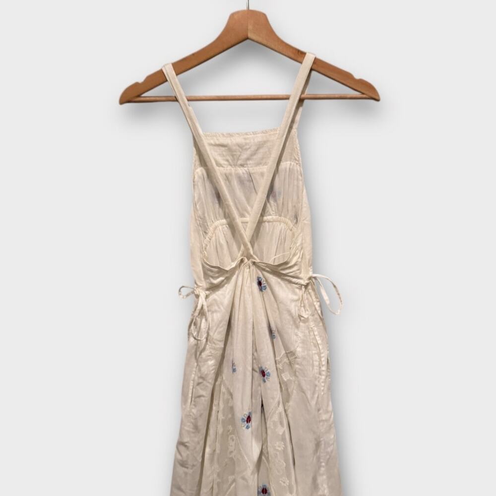 FREE PEOPLE Dewdrop Maxi Cami Dress With Lace Inserts Size XS - Picture 9 of 13